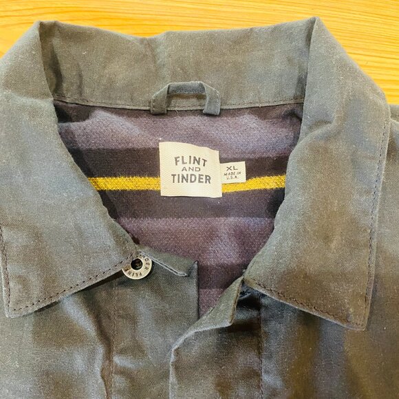 Flint and Tinder Waxed Trucker Jacket Mens XL - Picture 6 of 11